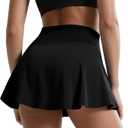 Women's 360°Storage Golf Tennis Skorts High-Waisted Athletic Skirts Running Swim Skirts with Pockets, Size S