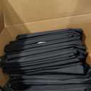 Tisancy 48 Pcs Chair Pockets for Classrooms 18.9'' Classroom Organizer Chair Bag with 6 Pockets and Name Tag Holder Back of Organizer for Christmas Kid Student School Storage Gift Supply(Black)