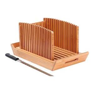Kiss Core New Upgrade Bread Slicer for Homemade Bread, Bread Slicing Guide Adjustable Width, Foldable and Compact Cutting Guide with Crumb Tray, Suitability for Homemade Bread, Bagels, Cakes
Amazon's Choice