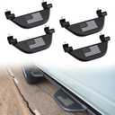 FieryRed Side Steps for Ford Bronco 2026 2025 2024 2023 2022 2021 2/4Door with OEM Rock Rail, Removable Heavy-Duty Carbon Steel Running Board Front Rear Door Steps for Ford Bronco Accessories, 4PCS