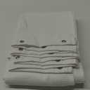 AmazerBath White Shower Curtain Fabric, Waffle Shower Curtains for Bathroom, Cloth Shower Curtain Heavy Duty, Thick Bathroom Shower Curtains Hotel Quality, Premium Polyester, 72x72 Inches (72"W x 72"L (Pack of 1), White)