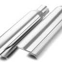 A-KARCK Exhaust Tip 2.5" Inlet 4" Outlet 2PCS, Polished 17" Long Exhaust Tailpipe Tip Stainless Steel Weld On Design
