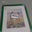 decorUhome 8.5 by 11 Picture Frame, Display Pictures 6x8 with Mat or 8.5x11 without Mat, Wall & Tabletop Display Certificate Frame, Green, 1 Pack