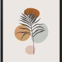 Ethan Taylor Bohemian Wall Art Prints Unframed Posters 'Minimalist Boho Botanical IV' Home Dcor for Living Room, Bedroom, Office, 20 in x 30 in, Gray, Brown