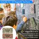 Marspark 12 Pcs Dry Erase Eraser Back to School Magnetic Whiteboard Erasers for Classroom Morandi Color Whiteboard Cleaning Pads Classroom Must Have Teacher Supplies for School Office Home(Pattern)