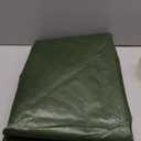 GUARD SHIELD Round Tarp 10 Feet Waterproof Heavy Duty Circle Tarps for Under Pool Green/Silver Multi Purpose Circular Outdoor Cover