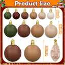Jetec 12 Packs Giant Christmas Inflatable Balls Ornament 24/18/9 Inch Large Xmas PVC Inflatable Balls Bulk Neutral Christmas Blow up Ornaments for Xmas Holiday Outdoor Indoor Yard Decor