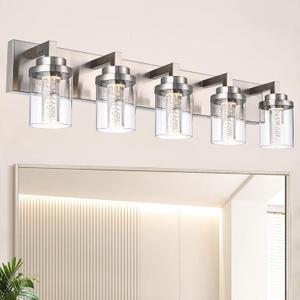 MELUCEE LED Vanity Light Bar 5-Light Bathroom Vanity Light 3000K-6000K