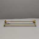 Alise Double Bath Towel Bars Towel Racks for Bathroom Lavatory,Wall Mount Towel Holder SUS304 Stainless Steel Towel Hanger Towel Rail,SUS304 Stainless Steel Brushed Gold 24 Inch,GOY4600-G