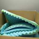 DMI Foam Mattress Topper, Egg Crate Foam Pad, Mattress Pad And Bed Topper For Support, Air Circulation, Pressure Relief And Weight Distribution, Queen Size Mattress, 56 x 78 x 2