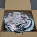 COOK WITH COLOR Nesting Plastic Mixing Bowl Set with Pour Spouts and Handles, Mint, 4 Piece Non-Slip