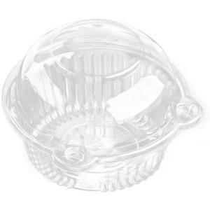 Cupcake Holders Individual,50 PC Cupcake Containers Disposable Clear Plastic Single Muffin Dome Holders Cases Individual Cupcake Boxes Bulk (White, 50 pcs)