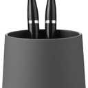 Matte Gray Toothbrush Holder for Electric Toothbrushes Bathroom Organizer for Toothpaste Kids & Adults