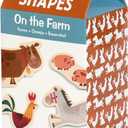 Mudpuppy On the Farm  Wooden Magnetic Shapes Featuring Adorable Farmyard Animals for Children Ages 1 and Up