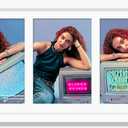 8x16 Collage Picture Frame, 5x7 Collage Picture Frame Displays Three 5x7 Inch Photos, or 8x16 Without Mat , White.