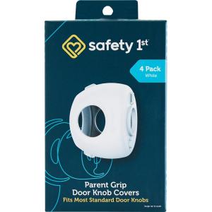 Safety 1st Parent Grip Door Knob Covers, White, One Size,4 Count (Pack of 1) (HS3260600)