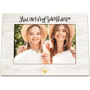 Baby Picture Frames, Birthday Gift for Daughter Son Children, You Are My Sunshine Wooden Photo Frames, Motivational Gifts Uplifting Gifts Picture Photo Frame for Desk Table 4X6 Photos