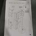 Over The Toilet Storage Cabinet with 7 Shelves, Imitation Walnut Grain Above Toilet Bathroom Organizer with Toilet Paper Holder Stand, Space Saver for Restroom, Laundry, Bathroom (White) (32" W x 9.8" D x 65" H)