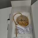 Candle Warmer Lamp with Timer, Electric Candle Warmer with 2 Bulbs for Scented Candles, Dimmable Wax Melt Warmer with Marble Base for Home Room Dcor, Gifts for Women Mom (Amber)