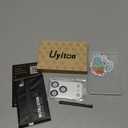 Uyiton Compatible with iPhone 17 Pro Max Camera Lens Protector - [Not Easy to Break][Strong Adsorption][Case-Friendly] Metal Tempered Glass Rear Camera Screen Cover - Silver