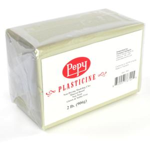 Pepy Reusable and Non-Drying Oil-Based Plasticine Modeling Clay, Cream, 2 Pounds, Sulfur-Free & Non-Toxic, Great for Kids, Beginners, and Artists, Perfect for Arts and Crafts Projects