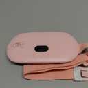 Heating Pad for Period Cramps, Cordless Rechargeable Wearable Heating Belt with Massage Vibration, 5 Heat Levels, Auto Shut-Off, Soft Flannel Comfort (Pink)