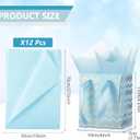 Tenare 24 Small Gift Bags Bulk with Handles, 4x2.75x4.5 in, Light Blue