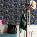 NuWallpaper NUS4045 Jane Peel & Stick Wallpaper, Navy