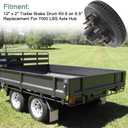 12"x 2" Trailer Brake Drum Kit 8 on 6.5" Replacement for 7000LBS Axle Hub Heavy Duty 8 Bolt Trailer Brake Hub Drum Assembly with 1/2"-20 Stud 25580, 14125A Drums 008-219-04-22004K