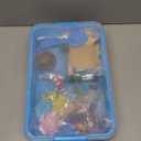 Pirate Treasure Chest Sensory Bin, Play Sand Kit for Boys with Pirate Accessories,2.2lbs Sand, Glow in The Dark Gems and Map, Pretend Play Adventure Sensory Toys for Toddlers Kids Ages 3 4 5 6 7 8