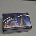 HOME LIGHTING 66ft Christmas Decorative Mini Lights, 200 LED Green Wire Fairy Starry String Lights Plug in, 8 Lighting Modes, for Indoor Outdoor Xmas Tree Wedding Party Decoration (Blue)