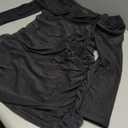 Black Women's Black Off The Shoulder Long Sleeved Short Dress, Size XL