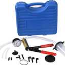 DHA Hand Held Vacuum Pressure Pump Tester Brake Fluid Bleeder Kit, Vacuum Pump Pressure Tester Brake Bleeding Kit for Car Motorcycle One Man