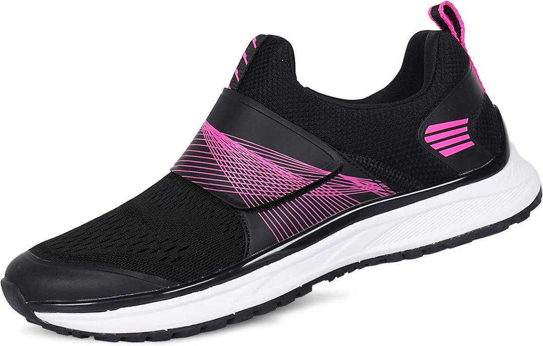 Women's Indoor and Outdoor Cycling Shoes - Comfortable and Breathable - Compatible With SPD Cleats (8.5, Black)