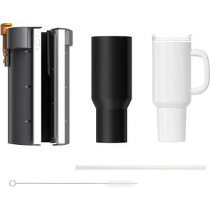 HTVRONT Tumbler Heat Press Attachment for A200 Machine- Full Cup Heat Press for 40 OZ Handled Tumbler, Comes with a 40 OZ Tumbler with Handle, Install and Replace in Seconds