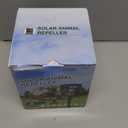 2025 Upgraded Solar Powered Animal Repeller 2 Packs, Ultrasonic Solar Powered Deer Repellent for Outdoor Yard Lawn Repel Squirrel Raccoon Cat Deterrent with Motion Sensor & Flashing Light (2, Green)