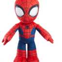 Mattel Marvel Plush Talkers Soft Toy, 11.75-Inch Spider-Man Figure with 10 Sounds & Phrases