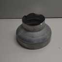 Duct Reducter 10 to 6 Air Ducting Reducer Increaser Air Duct Adapter or Round Metal Pipe Reducer for Bathroom Kitchen Ventilation Systems (Silver)