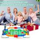 Mini Soccer Board Game for Kids: Foosball Table Toys for 3 4 5 6 7 8-12 Year Old Kids - Pinball Interactive Sports Game Age 3+ Indoor Home Party - Gift for Boys Girls Birthday Christmas Grandkids