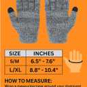 Heat Logic Unisex Thermal Soft Knitted Winter Gloves, Touch Screen Texting Cold Weather Warm Gloves for Men & Women (Grey)