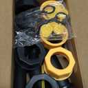 Generic Gas Can Spout Replacement Old Style with Flexible Pour Nozzle Coarse and Fine Thread Screw Collar Caps Vent Cap Drill Compatible with Most of Older Fuel Tank Water Jugs Pack of 3, black