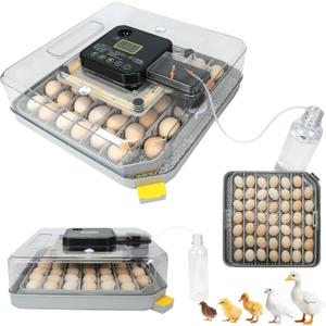 Nest IV - 48 Egg Incubator for Breeders, Fully Automated, Accurate Humidity & Temp Control, Chick Separator, Flexible Egg Spacing, Custom Incubation Days, Auto Turning & Auto Stop, Easy Monitoring