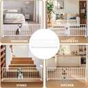 Freestanding Short Dog Gate, 13" Tall Small Pet Gate Easily Step Over, 16"- 44'' Width Expandable Metal Small Puppy Gatefor Stairs, Doorways, Kitchen,House Indoor/Outdoor Use-No Drill Pressure Mount