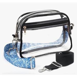 Sereliy Clear Crossbody Bag Stadium Approved for Women, Adjustable Shoulder Strap Clear Purse for Concerts, Sports Events