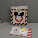 TONIFUL Mouse 1st Birthday Party Supplies Red Yellow Black Balloon Box with LettersRed Mouse Theme One Years Old Birthday Party Favors for Kids Baby Shower First Birthday Decoration