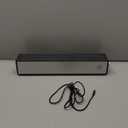 MICA Computer Speakers, Vintage Wired Computer Sound Bar, Retro Wooden Mini Soundbar, 3.5mm Aux Connection, USB Powered PC Speakers for Desktop Monitor, Laptop, Tablets (Black)