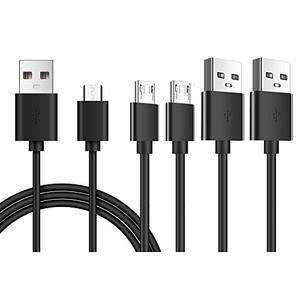 Set of 3 -4ft Micro USB Cable