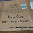 Stardrix Panda Care ADA Compliant Horizontal Wall Mounted Baby Changing Station, Foldable Diaper Changing Table with Liner Dispenser and Safety Straps for Commercial and Home Use