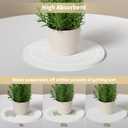 Plant Saucers for Flower Pots, 3 Pack 6 Inch Plant Pot Saucers, Round Water Catcher Drip Tray, Diatomaceous Earth, Dry Instantly, Keep Clean, Bottom Drain Plate Dish for House Plants
