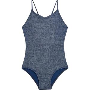 Kanu Surf Girls' Hurricane Beach Sport UPF 50 One Piece Swimsuit (2T, Sparkle Solid Navy)